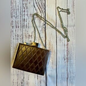 Elegant Brown Quilted HOBO Chain Purse